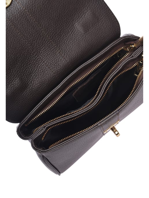 Roberta M Maroon Leather Bag - Image 4