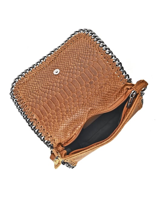 Luisa Vannini Brown Leather Bag - Image 4