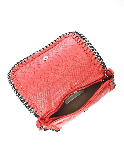 Luisa Vannini Rood Rundleer Tas - Image 4