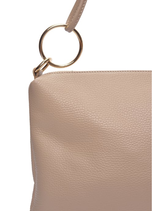 Luisa Vannini Beige Rundleer Tas - Image 3