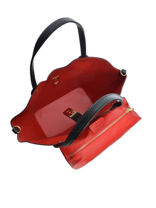 Isabella Rhea Zwart Rundleer Tas - Image 4