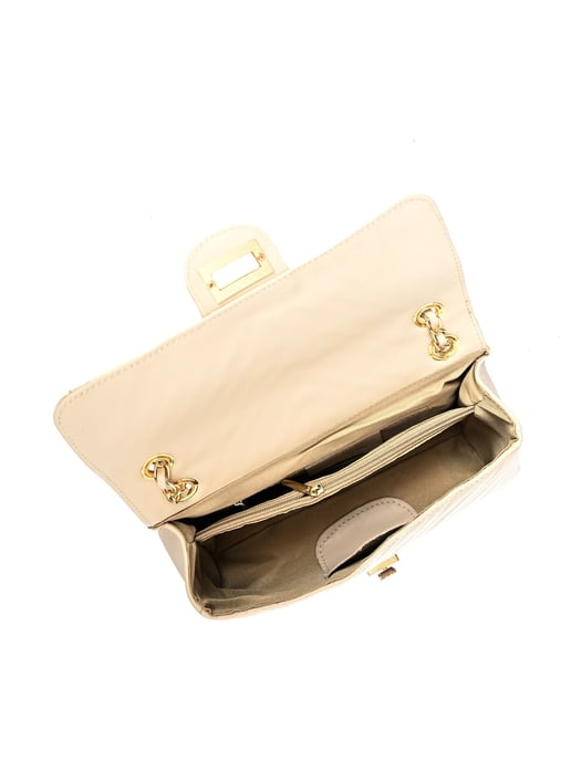 Roberta M Beige Rundleer Tas - Image 4