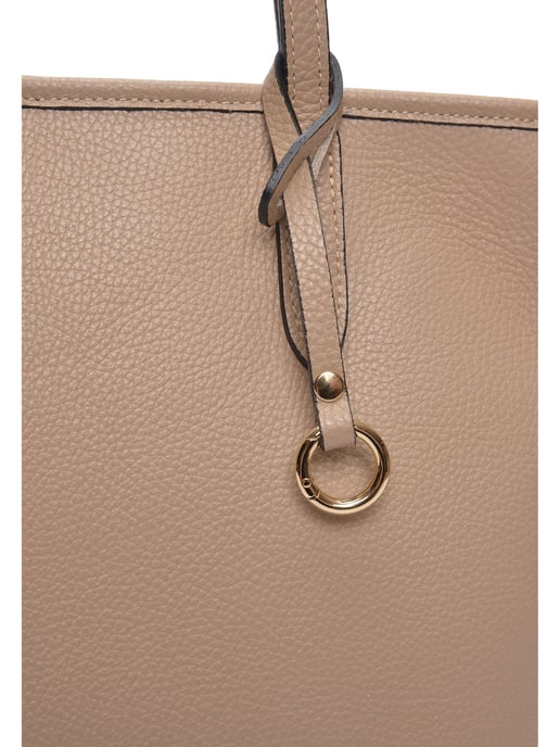 Roberta M Beige Rundleer Tas - Image 3