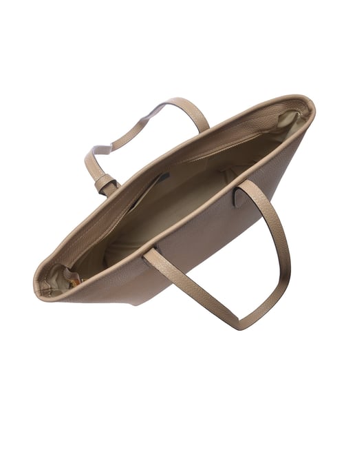 Roberta M Beige Rundleer Tas - Image 4