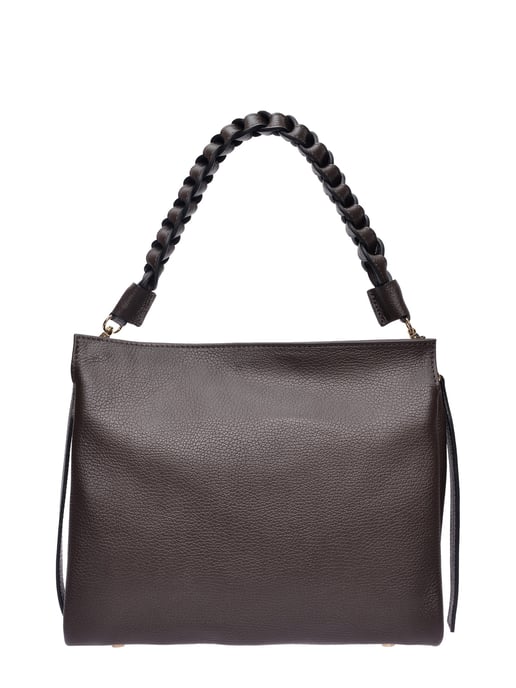 Luisa Vannini Bordeauxrood Rundleer Tas - Image 1
