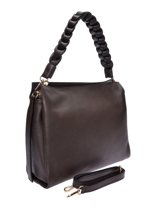 Luisa Vannini Bordeauxrood Rundleer Tas - Image 2