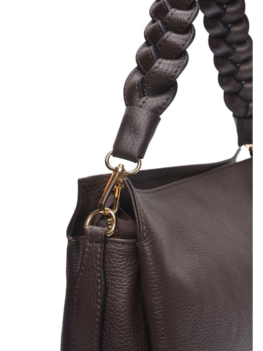 Luisa Vannini Bordeauxrood Rundleer Tas - Image 3
