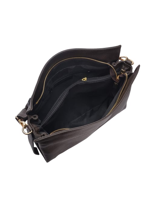 Luisa Vannini Bordeauxrood Rundleer Tas - Image 4