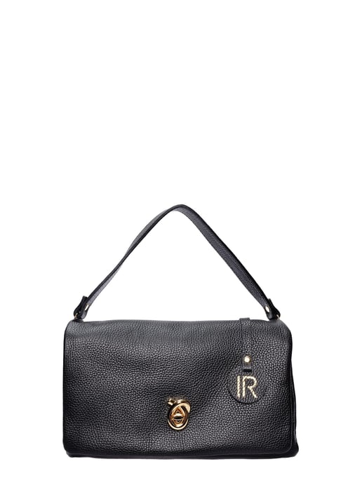 Isabella Rhea Zwart Rundleer Tas - Image 1