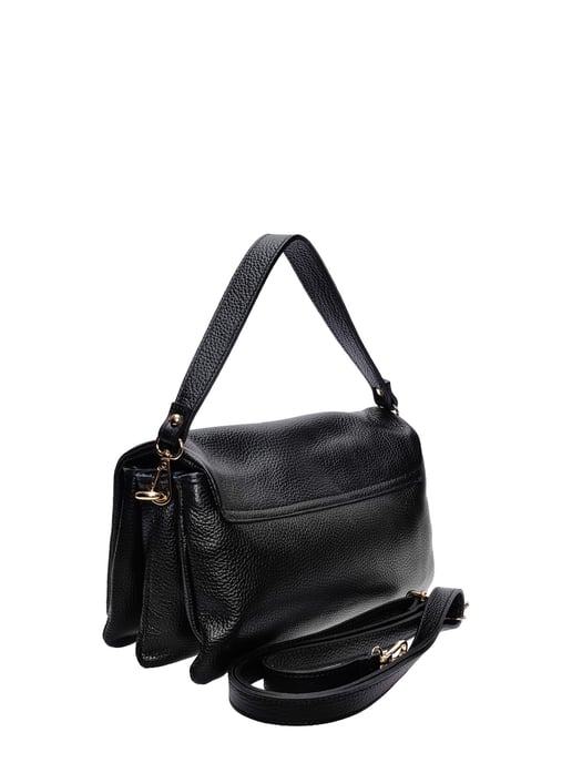 Isabella Rhea Zwart Rundleer Tas - Image 2