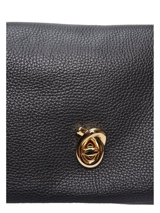 Isabella Rhea Zwart Rundleer Tas - Image 3