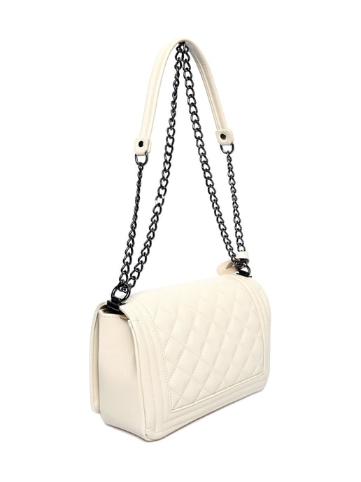 Anna Luchini  Beige Leather Bag - Image 2