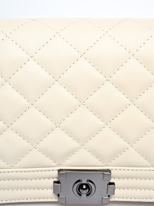 Anna Luchini  Beige Leather Bag - Image 3