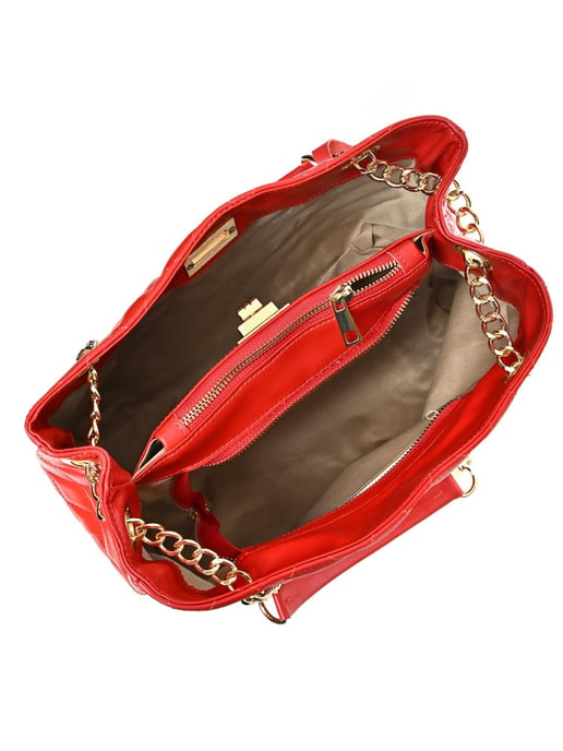 Isabella Rhea Rood Rundleer Tas - Image 4