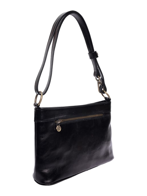 Luisa Vannini  Black Leather Bag - Image 2