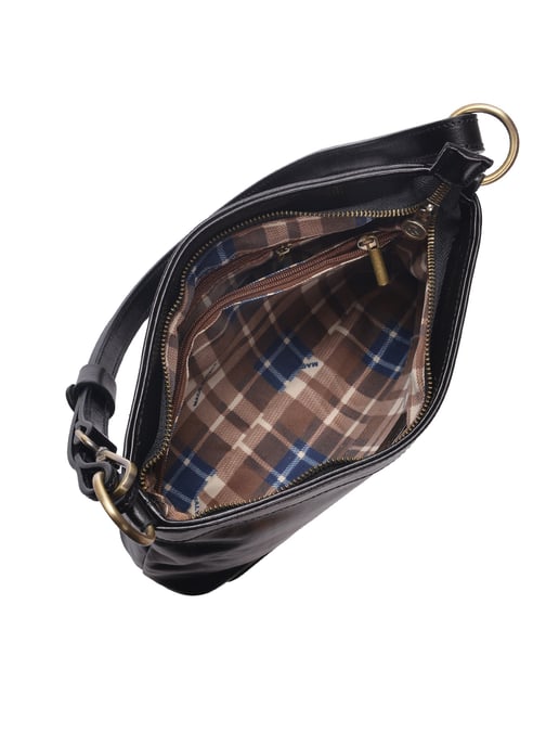 Luisa Vannini  Black Leather Bag - Image 4