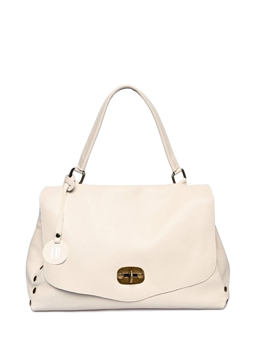 Anna Luchini Beige Rundleer Tas - Image 1