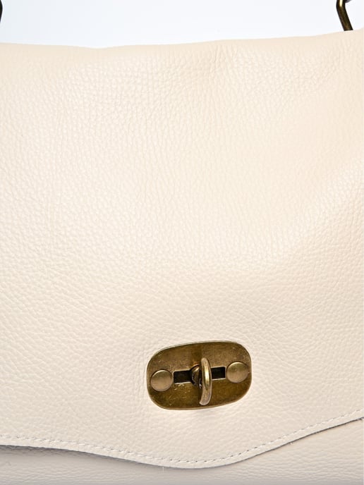 Anna Luchini Beige Rundleer Tas - Image 3