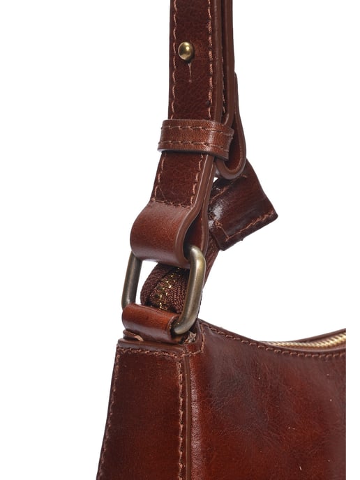 Isabella Rhea Bordeauxrood Rundleer Tas - Image 3