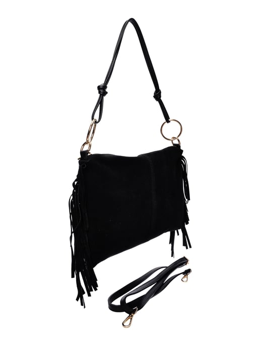 Isabella Rhea Zwart Rundleer Tas - Image 2