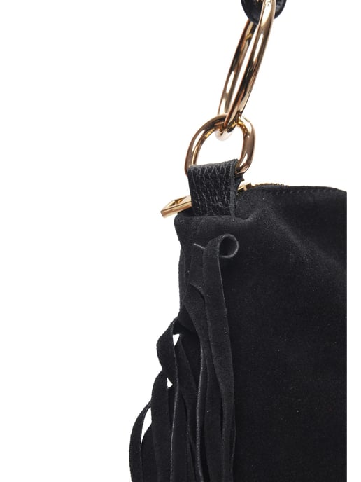 Isabella Rhea Zwart Rundleer Tas - Image 3