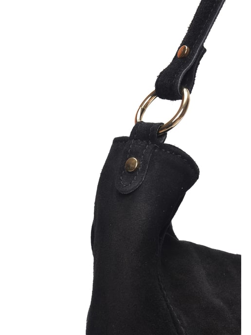 Isabella Rhea Zwart Rundleer Tas - Image 3