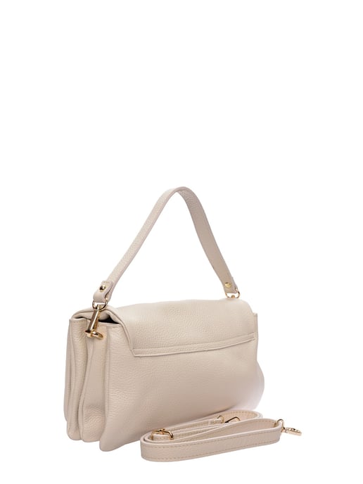 Isabella Rhea Beige Rundleer Tas - Image 2