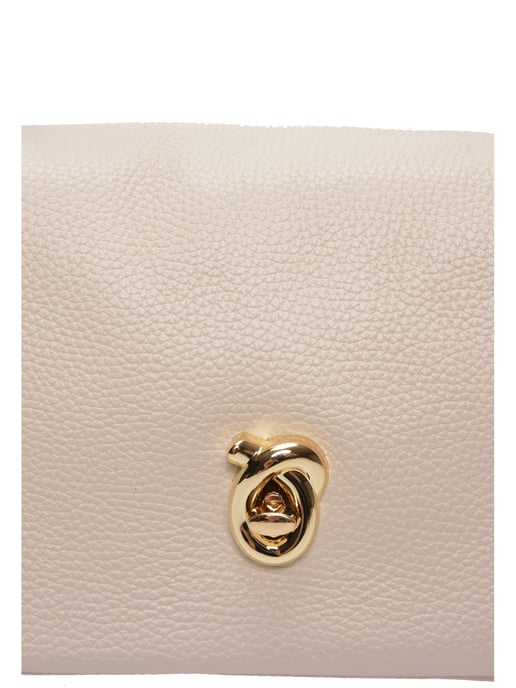 Isabella Rhea Beige Rundleer Tas - Image 3