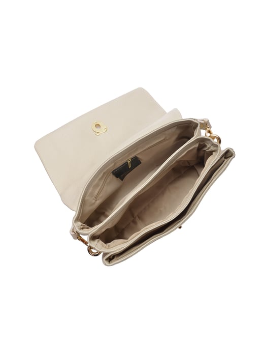 Isabella Rhea Beige Rundleer Tas - Image 4