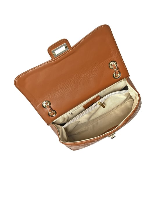 Isabella Rhea Brown Rundleer Tas - Image 4