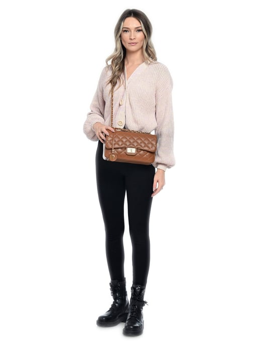 Isabella Rhea Brown Rundleer Tas - Image 5