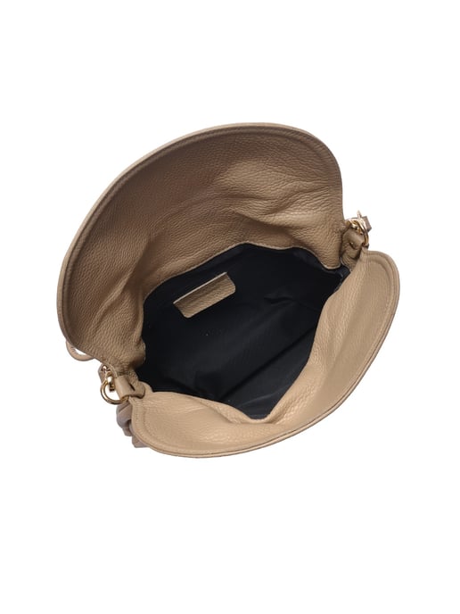 Anna Luchini Beige Rundleer Tas - Image 4