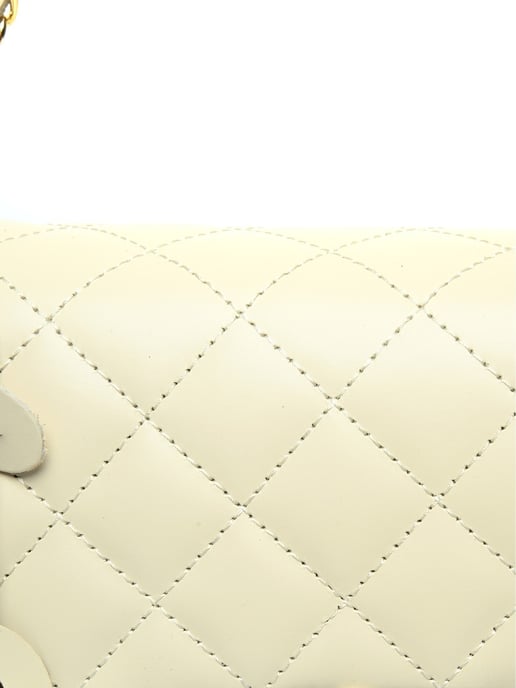 Isabella Rhea Beige Rundleer Tas - Image 3