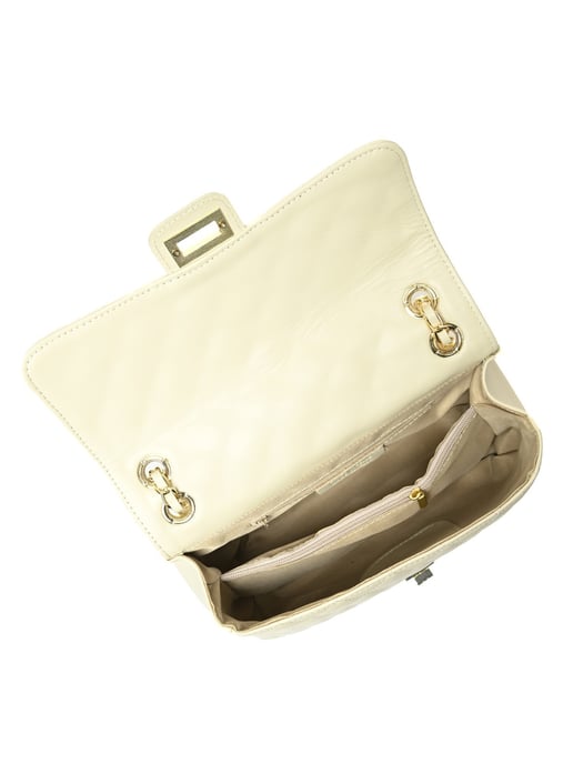 Isabella Rhea Beige Rundleer Tas - Image 4