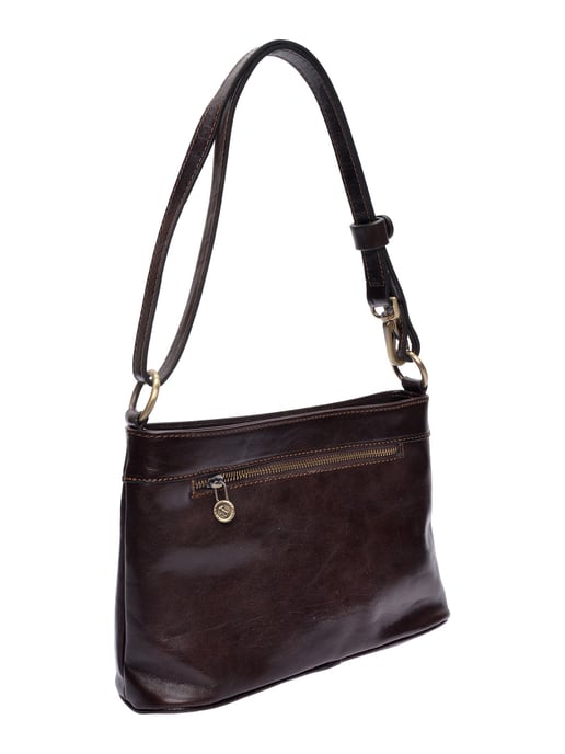 Luisa Vannini Bordeauxrood Rundleer Tas - Image 2