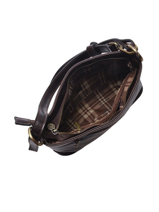 Luisa Vannini Bordeauxrood Rundleer Tas - Image 4