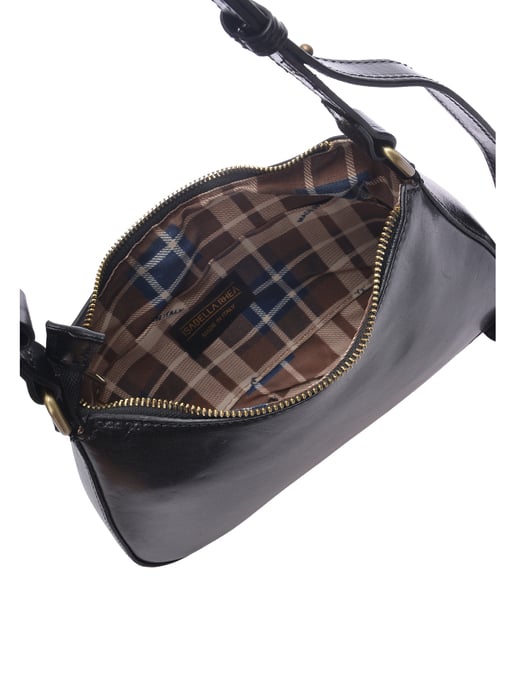 Isabella Rhea Zwart Rundleer Tas - Image 4