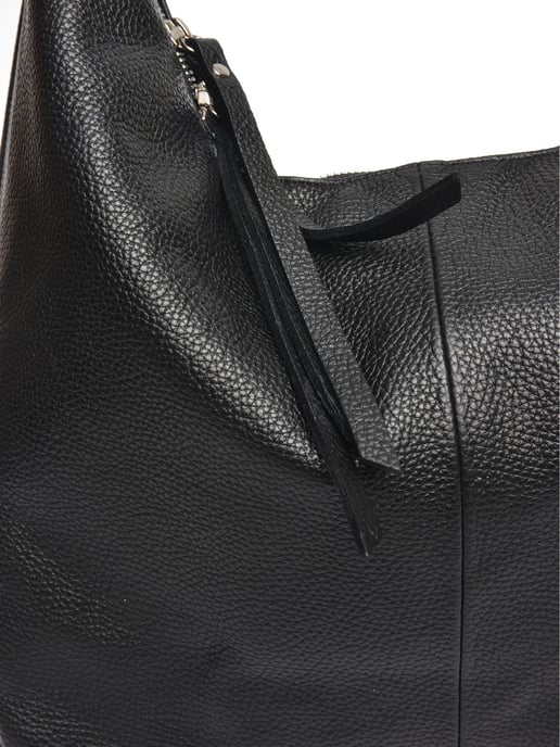 Isabella Rhea Zwart Rundleer Tas - Image 3
