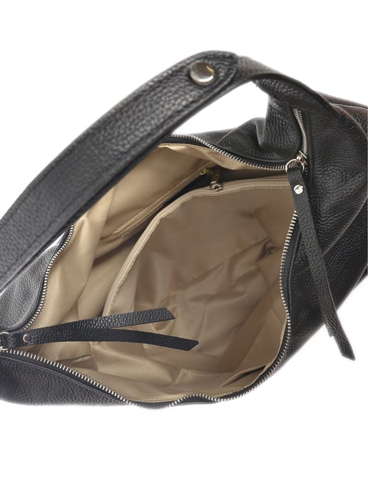Isabella Rhea Zwart Rundleer Tas - Image 4
