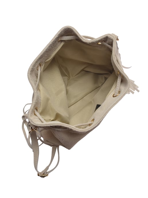 Roberta M Beige Rundleer Tas - Image 4