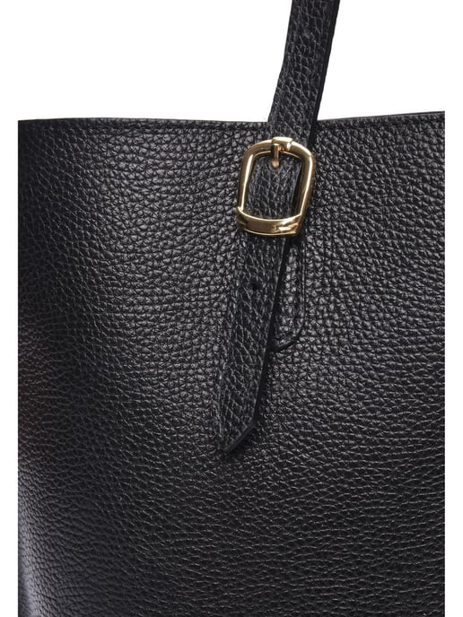 Isabella Rhea Zwart Rundleer Tas - Image 3