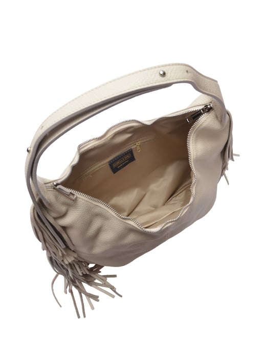 Isabella Rhea Beige Leather Bag - Image 4