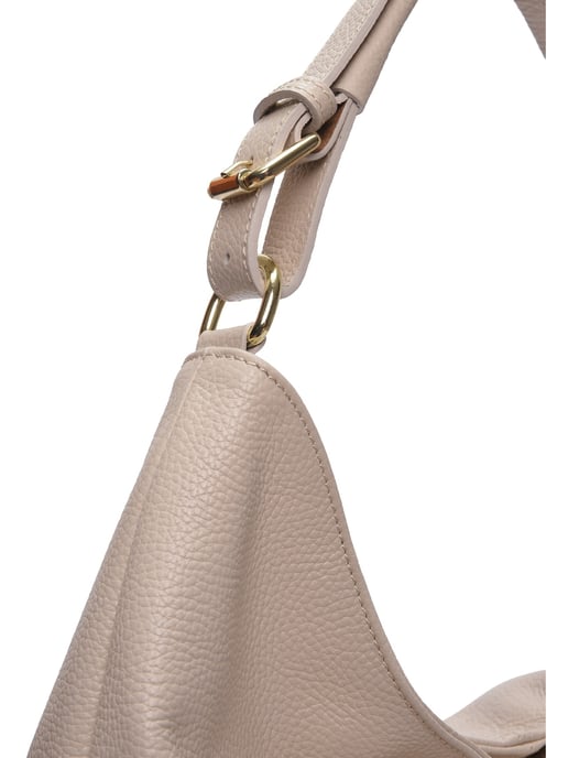 Anna Luchini Beige Rundleer Tas - Image 3