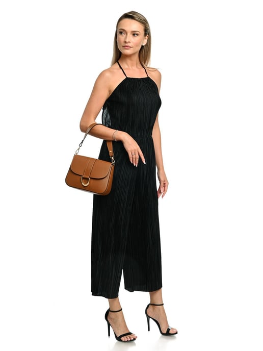 Anna Luchini Brown Rundleer Tas - Image 5