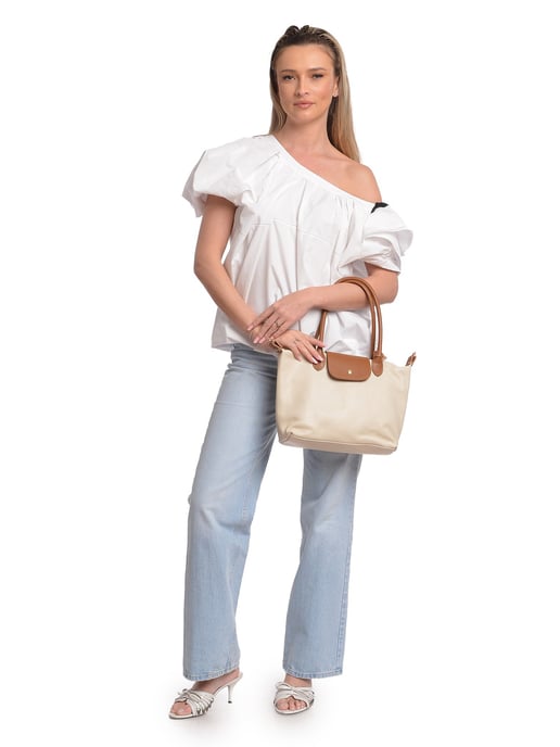 Anna Luchini Beige Rundleer Tas - Image 5