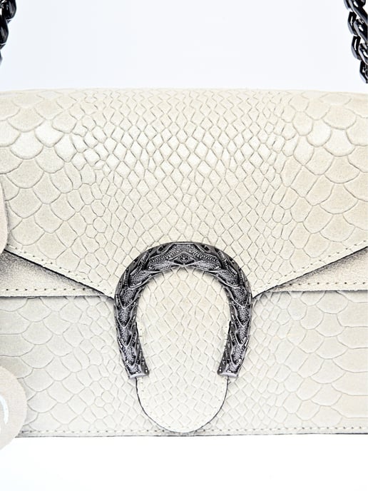 Roberta M Beige Rundleer Tas - Image 3