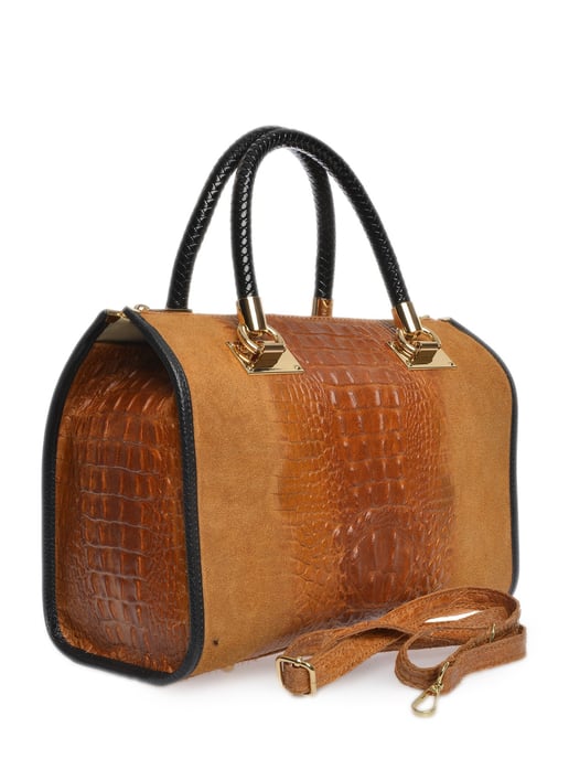 Isabella Rhea Brown Rundleer Tas - Image 2