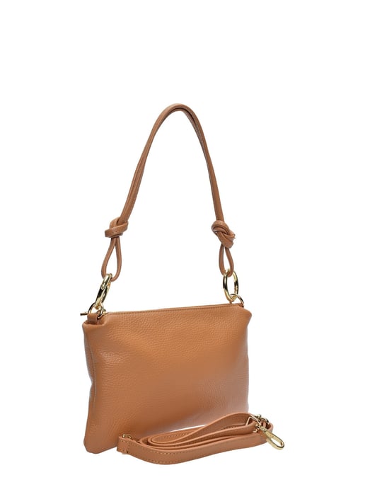 Anna Luchini Brown Rundleer Tas - Image 2