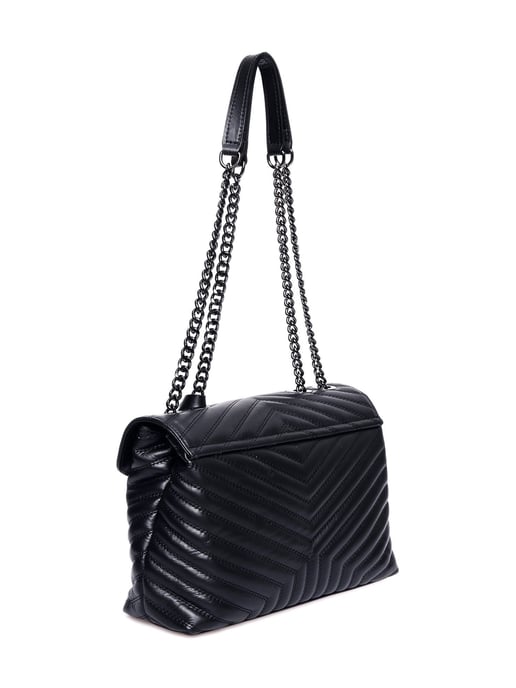 Luisa Vannini Zwart Rundleer Tas - Image 2