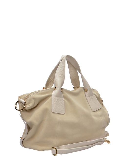 Anna Luchini Beige Rundleer Tas - Image 2